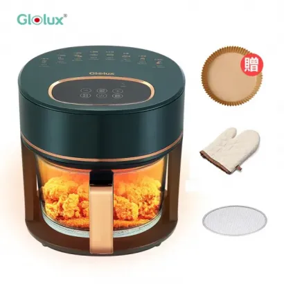 Glolux 3.5L智能觸控式晶鑽玻璃氣炸鍋-綠金香